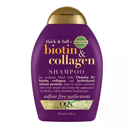 OGX Arabia thick and full biotin and collagen shampoo